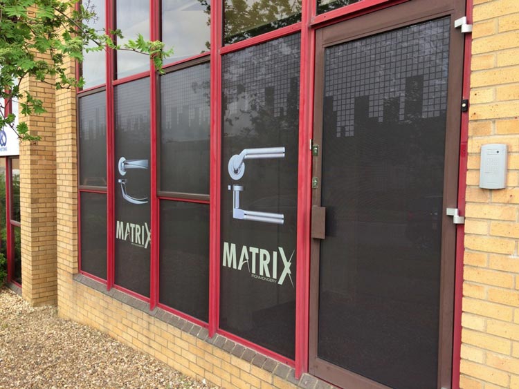 contra vision window graphics